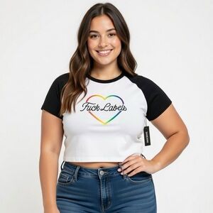 F**k Labels Crop Top